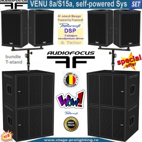 Audiofocus VENU 8a-S15a, self-powered Sys SET